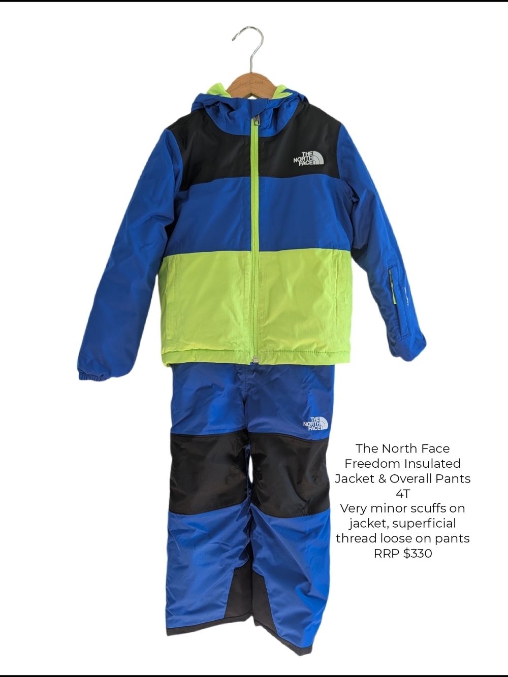 North Face Kids Waterproof Ski Suit | 4T Waterproof Boys Snowsuit - Picture 1 of 16